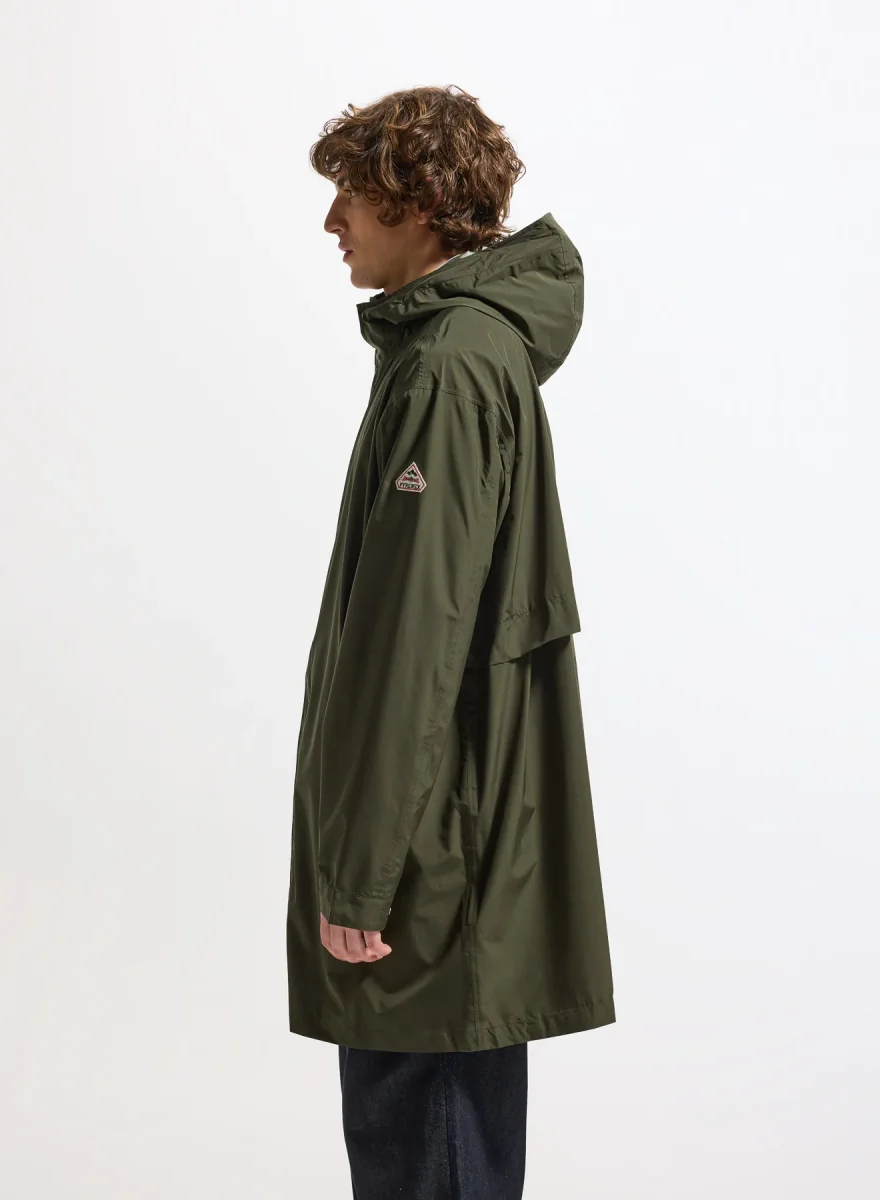 Parka longue imperméable unisexe Pyrenex Eissaure kaki – Image 7