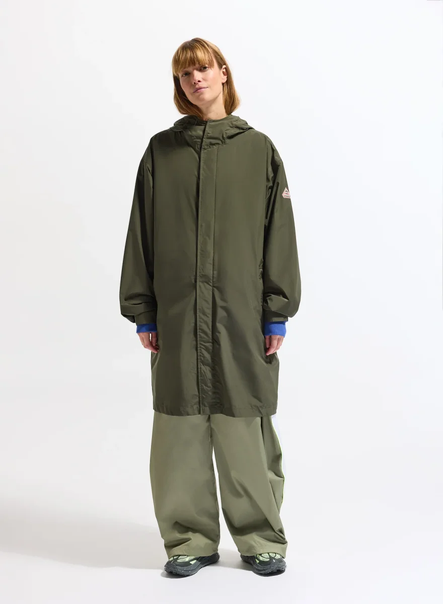 Parka longue imperméable unisexe Pyrenex Eissaure kaki – Image 5